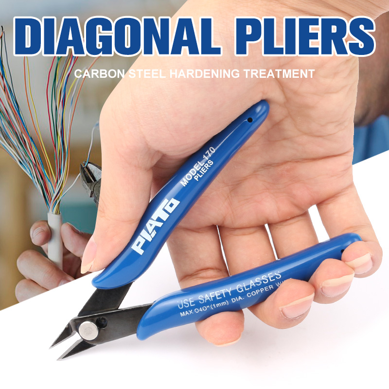 1Pc 밢 ġ źҰ ġ  ̾ ̺ Ŀ ̵  Ŀ ö ö̾  ڵ /1Pc Diagonal Pliers Carbon Steel Pliers Electrical Wire Cable Cutters Cutting Side Snips